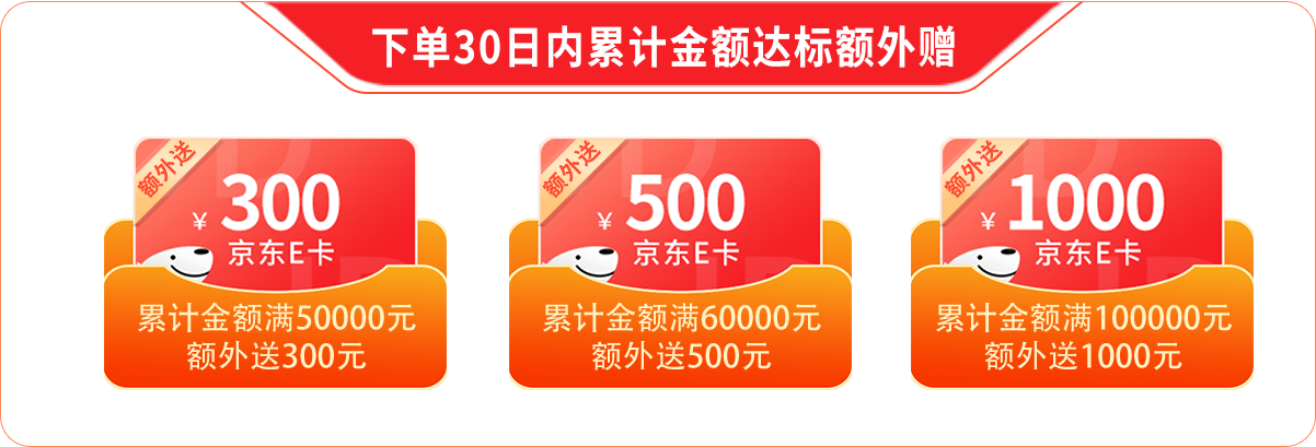 下单30日内累计金额达标额外赠